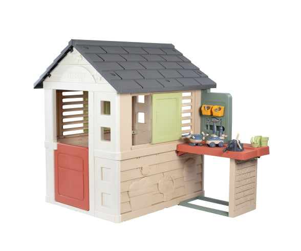 Smoby Life Nature Playhouse + Workshop