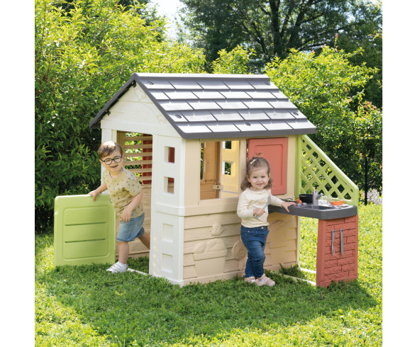 Smoby Life Nature Playhouse + Kitchen