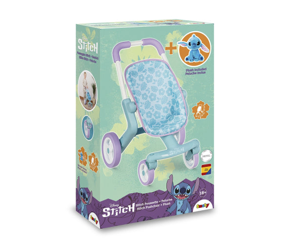 Smoby Stitch Pushchair + Plush