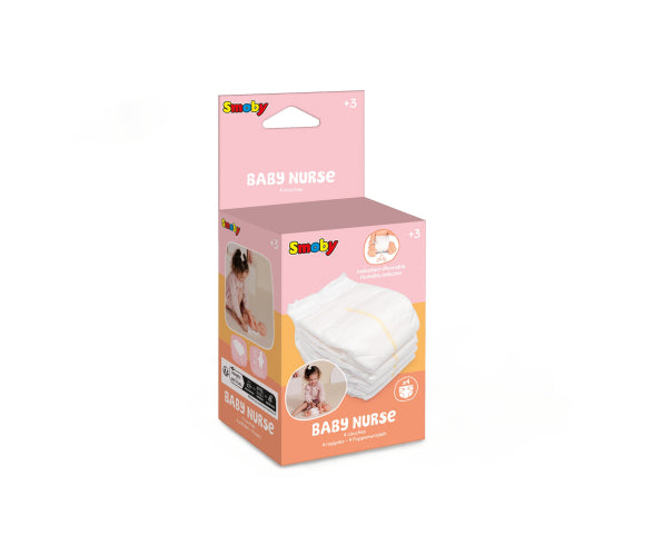 Smoby Baby Nurse Nappies X4