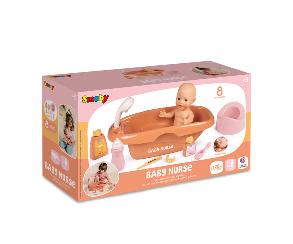 Smoby Baby Nurse Bath set and Accessories